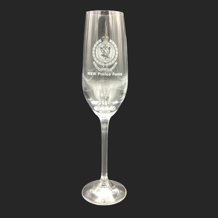Glass - Champagne Flute NSW Police Force