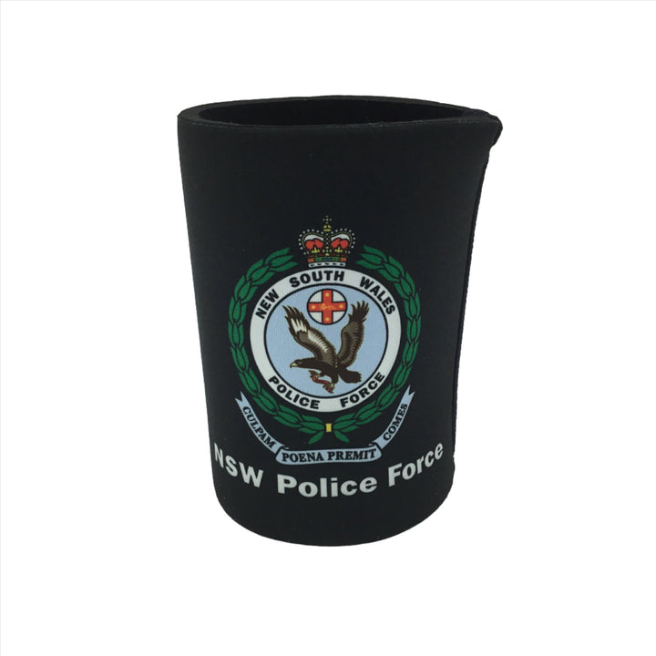 Stubby Can Holder NSW Police Force - Black
