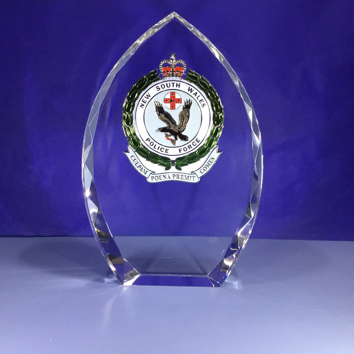 Plaque NSW Police Force Crystal Arch 1363/4