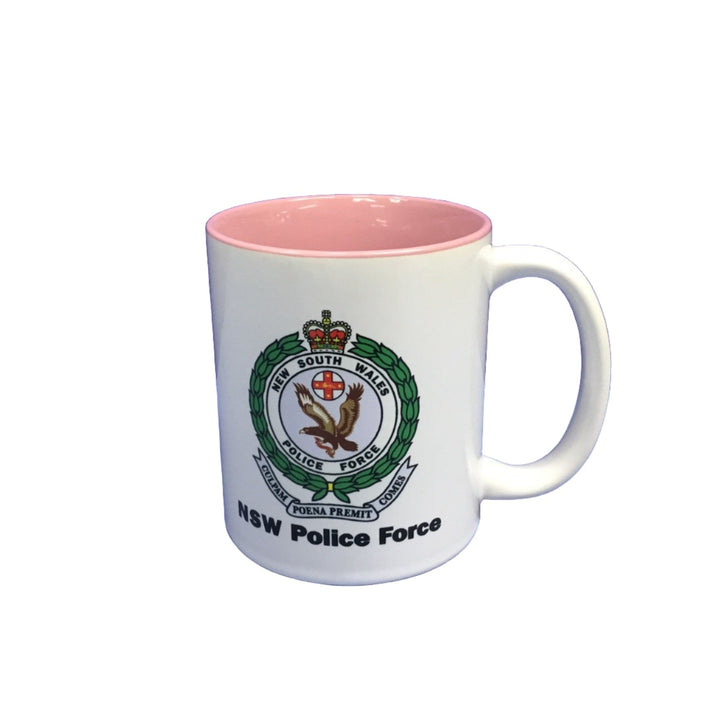 Mug - Coffee NSWPF Colour Logo Pink Trim