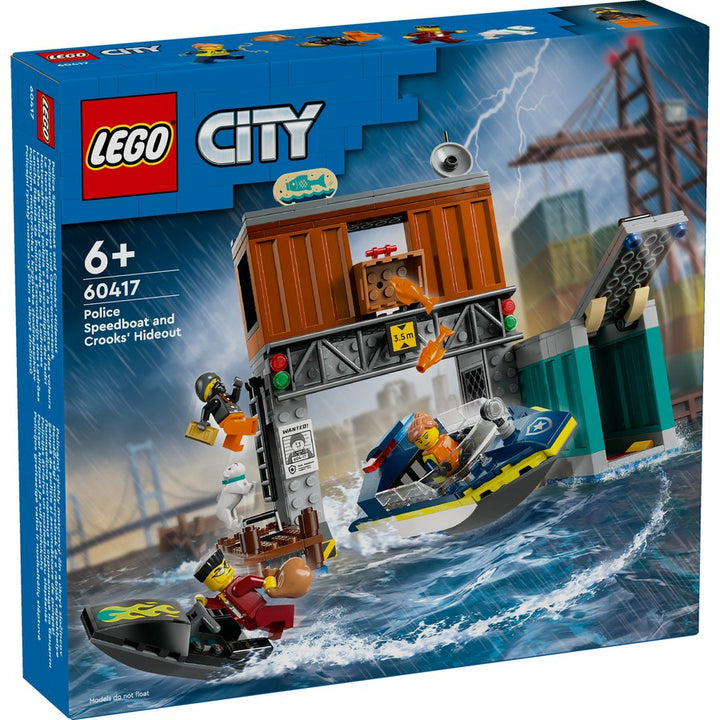 Lego - Police Speed Boat and Crook's Hideout 60417