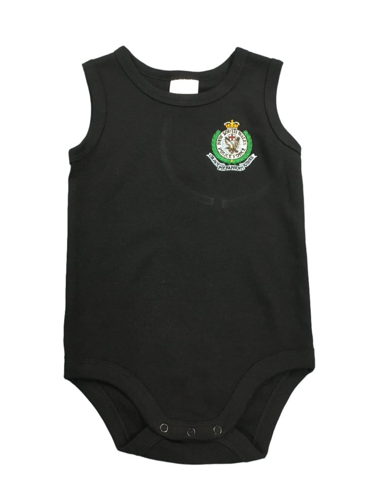 Baby Romper - Singlet Black