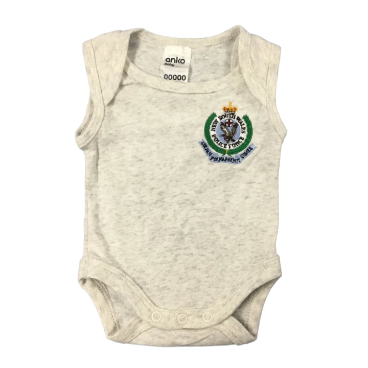 Baby Romper - Singlet Grey