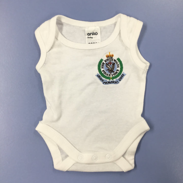 Baby Romper - Singlet White