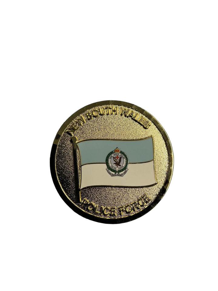 Coin - Service and Sacrifice -Flag – nswpoliceshop