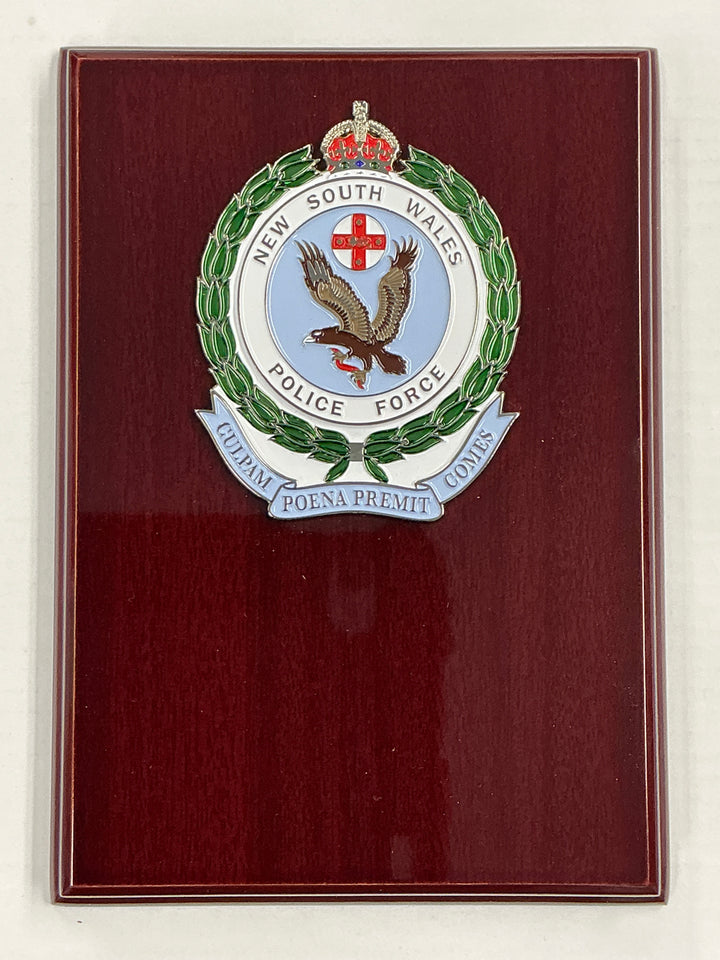 Plaque - NSWPF Timber Rectangle