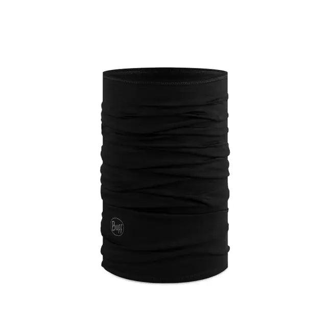 Neck Warmer Merino Wool Lightweight - Black