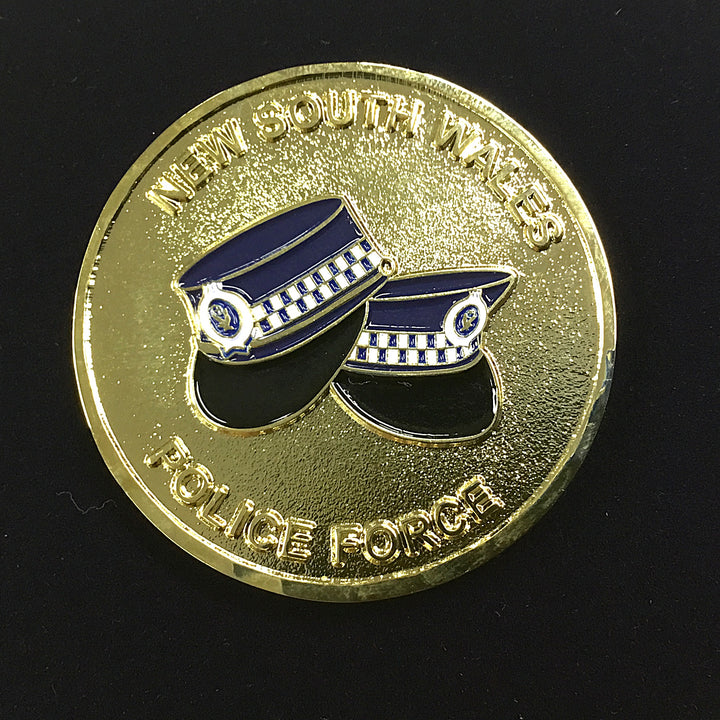 Coin - Service and Sacrifice - Police Caps