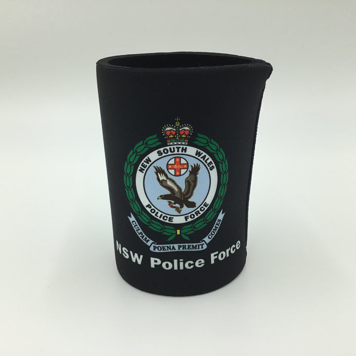 Stubby Can Holder NSW Police Force - Black