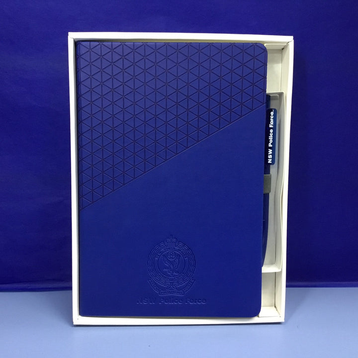 Journal - Geometric Blue in Gift Box