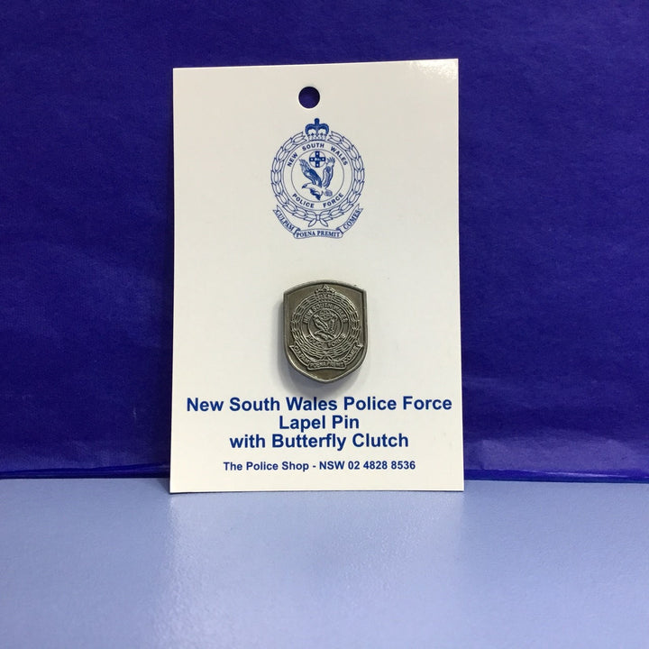 Lapel Pin NSW Police Force Shield Pewter