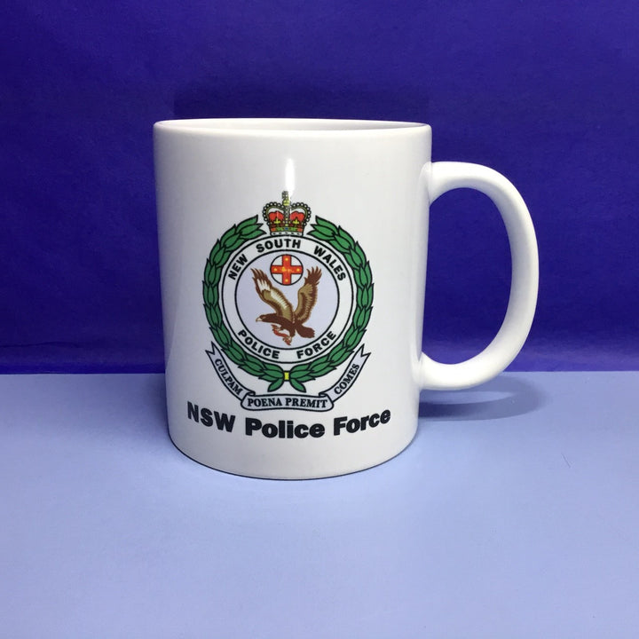 Mug - Coffee NSWPF Colour Logo White