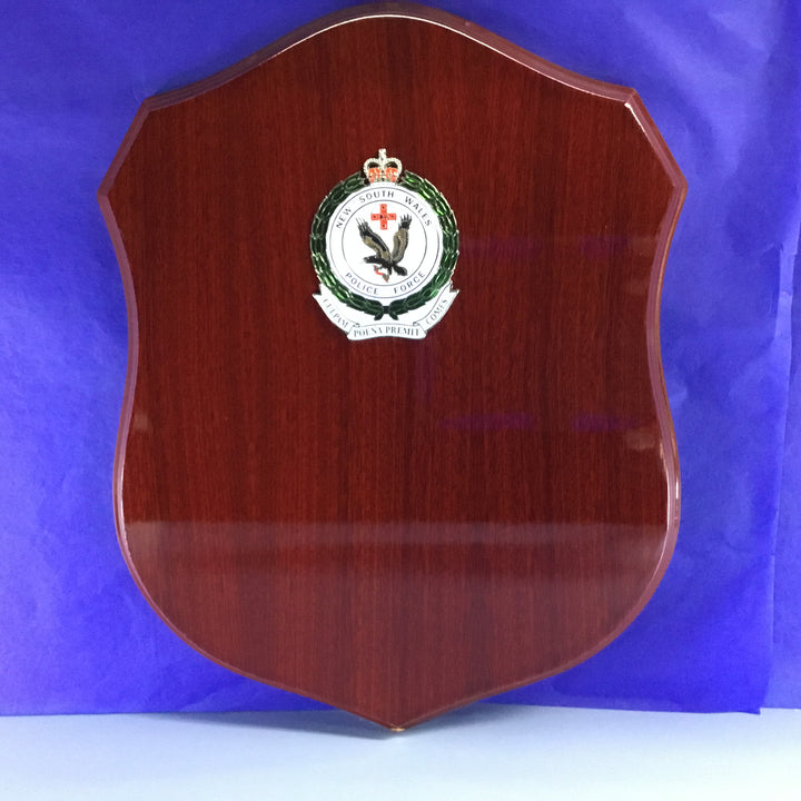 Plaque NSW Police Force Timber Perpetual Shield
