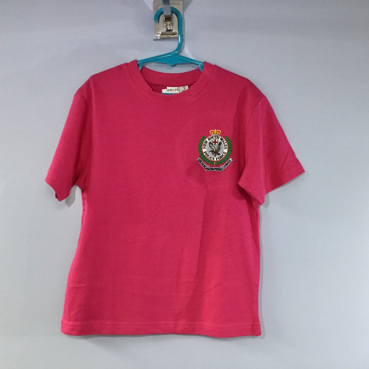 T Shirt - Kids Fuchsia Pink Embroidered NSWPF Logo